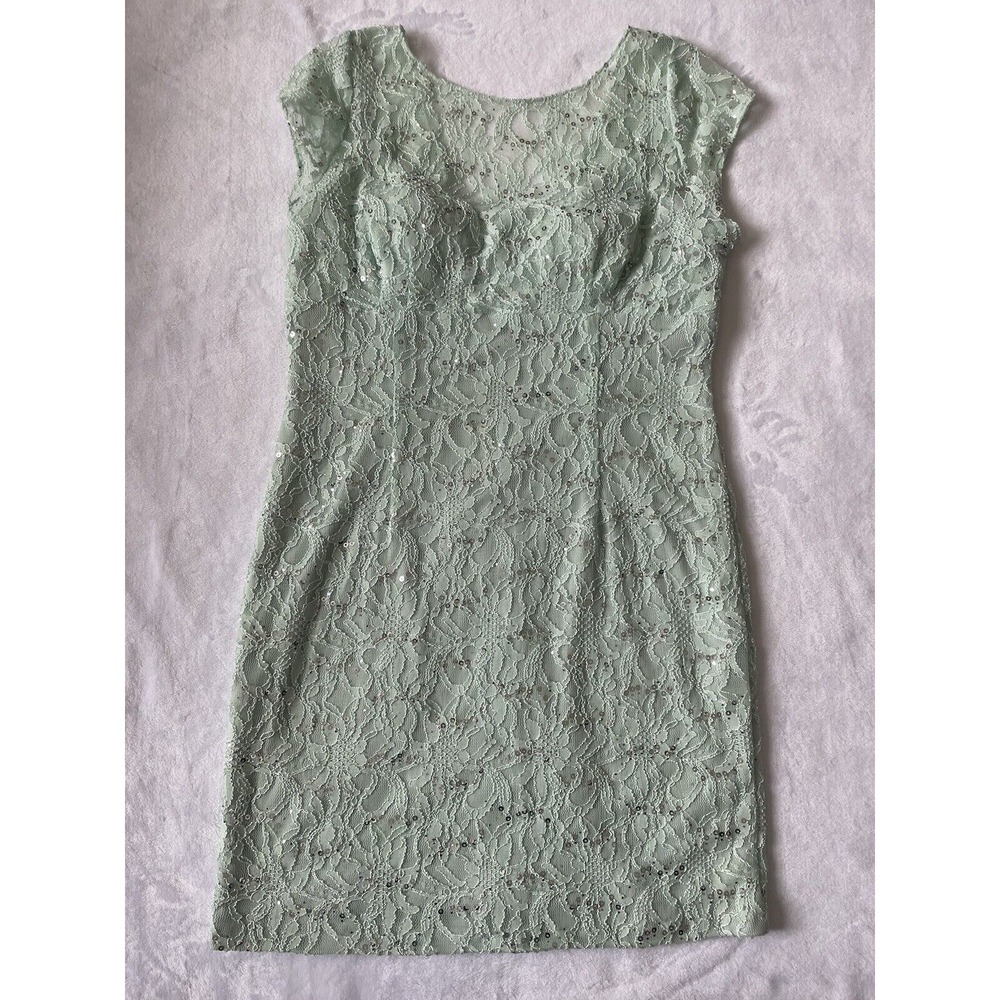Hailey Adrianna Papel 14 Dress Mint Lace Overlay Short Dance‎ Graduation Party